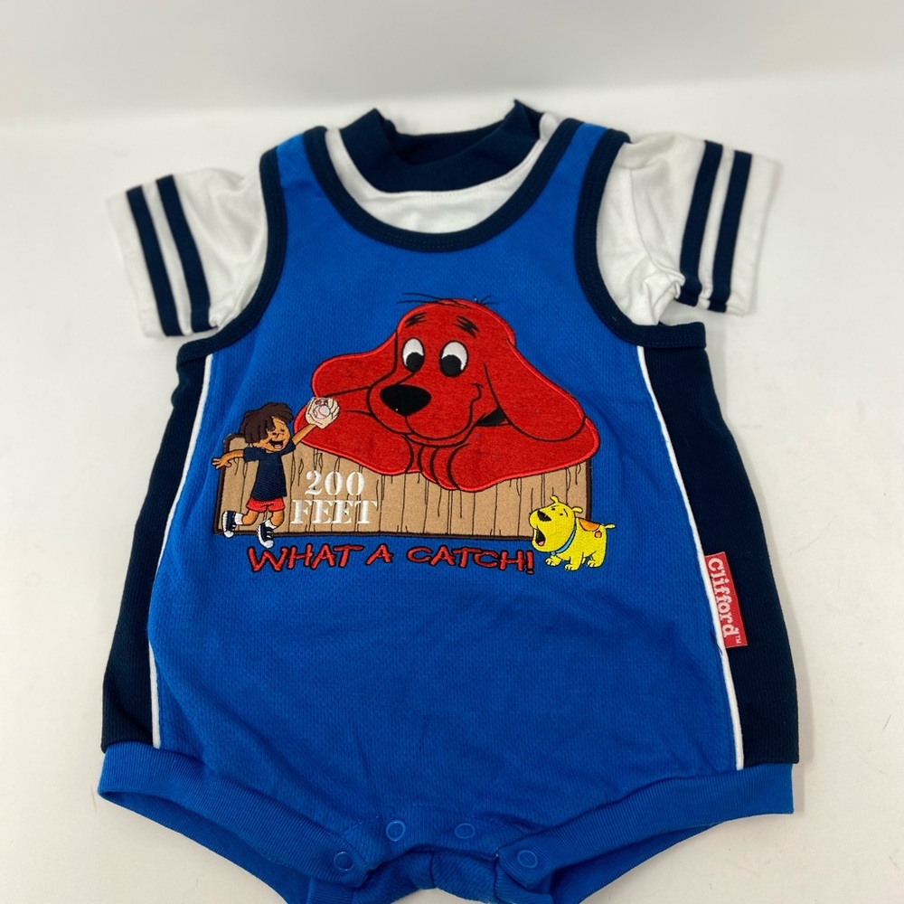 Clifford Big Red Dog 2pc Set Blue 12M